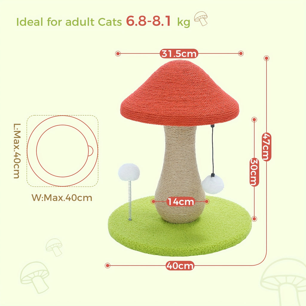Mushy Shroom Cat Scratching Post