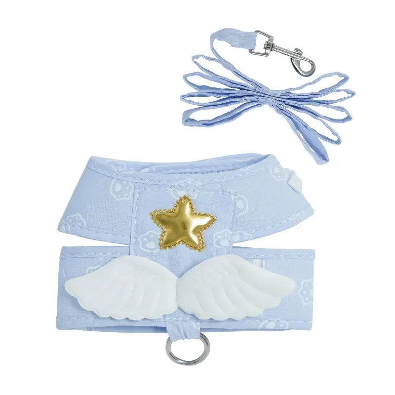 Angel Baby Leash & Harness (Blue)