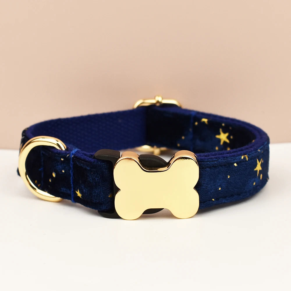 Customizable Dog Collar - Celestial Blue