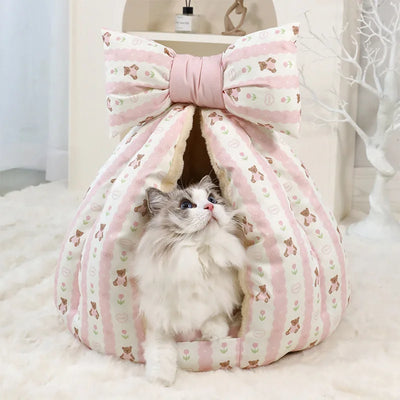 Darling Bow Cat Bed