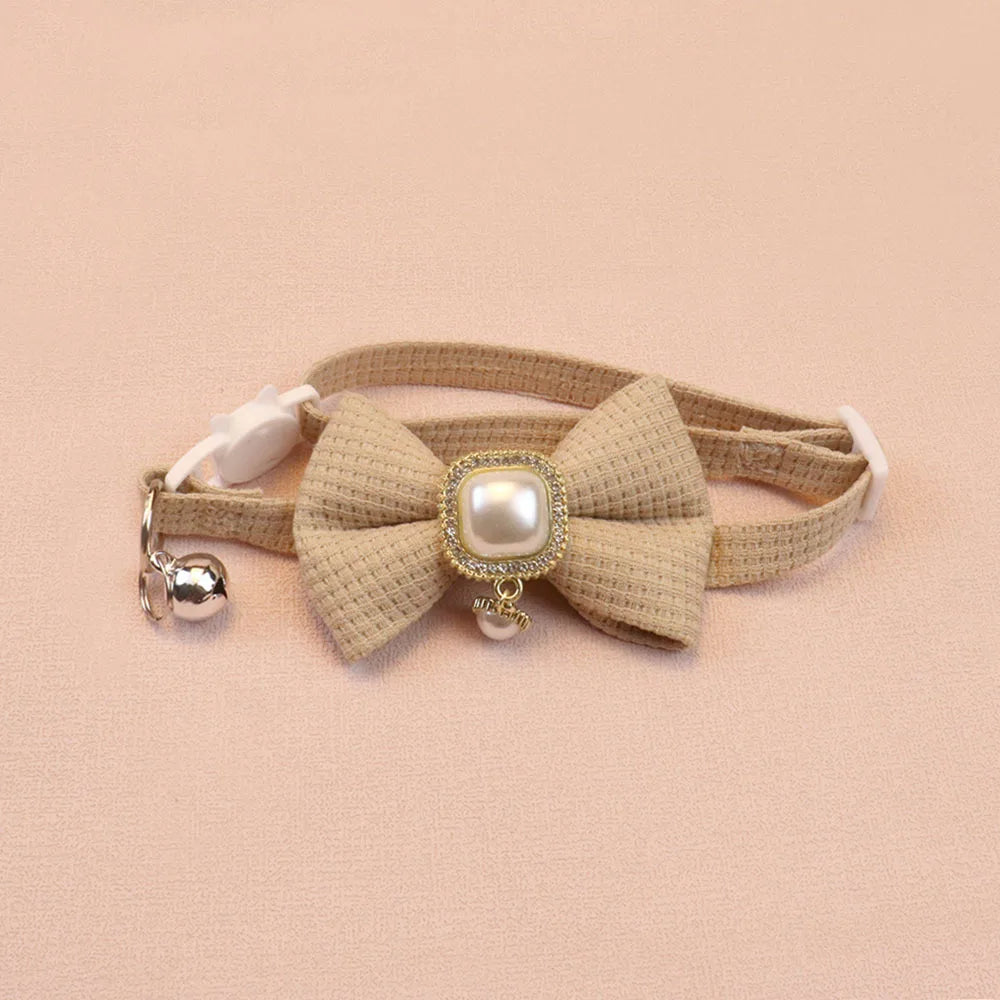 Vintage Faux Pearl Cat Collar