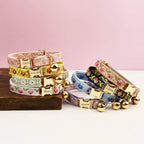 Bundle - Customizable Collar + Leash - Ivy Floral