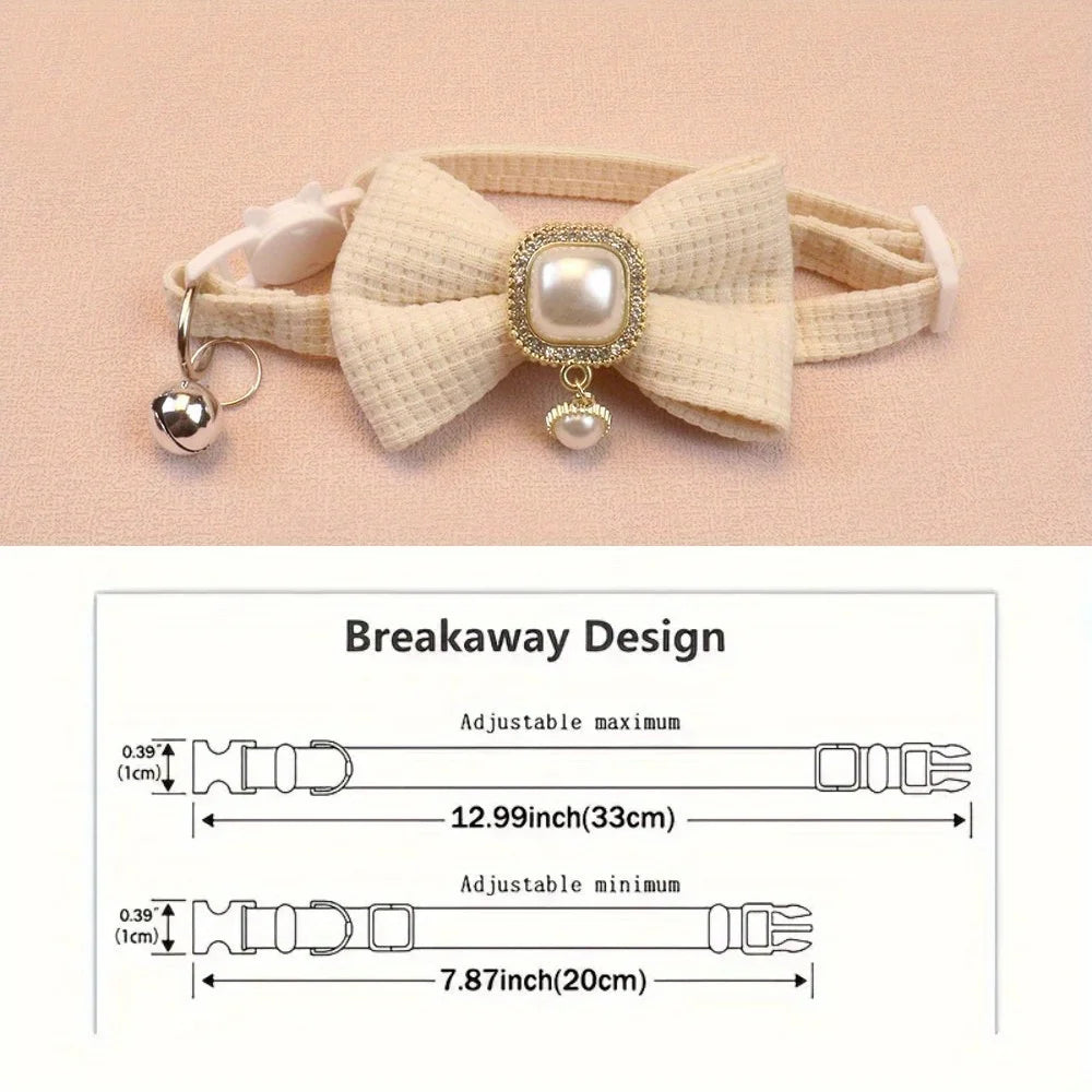 Vintage Faux Pearl Cat Collar