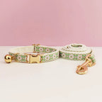 Bundle - Customizable Collar + Leash - Ivy Floral